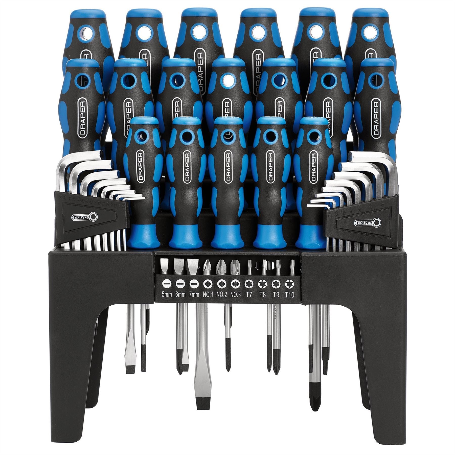 Draper 81294 Soft Grip Screwdriver Hex. Key and Bit Set 44 Piece Draper