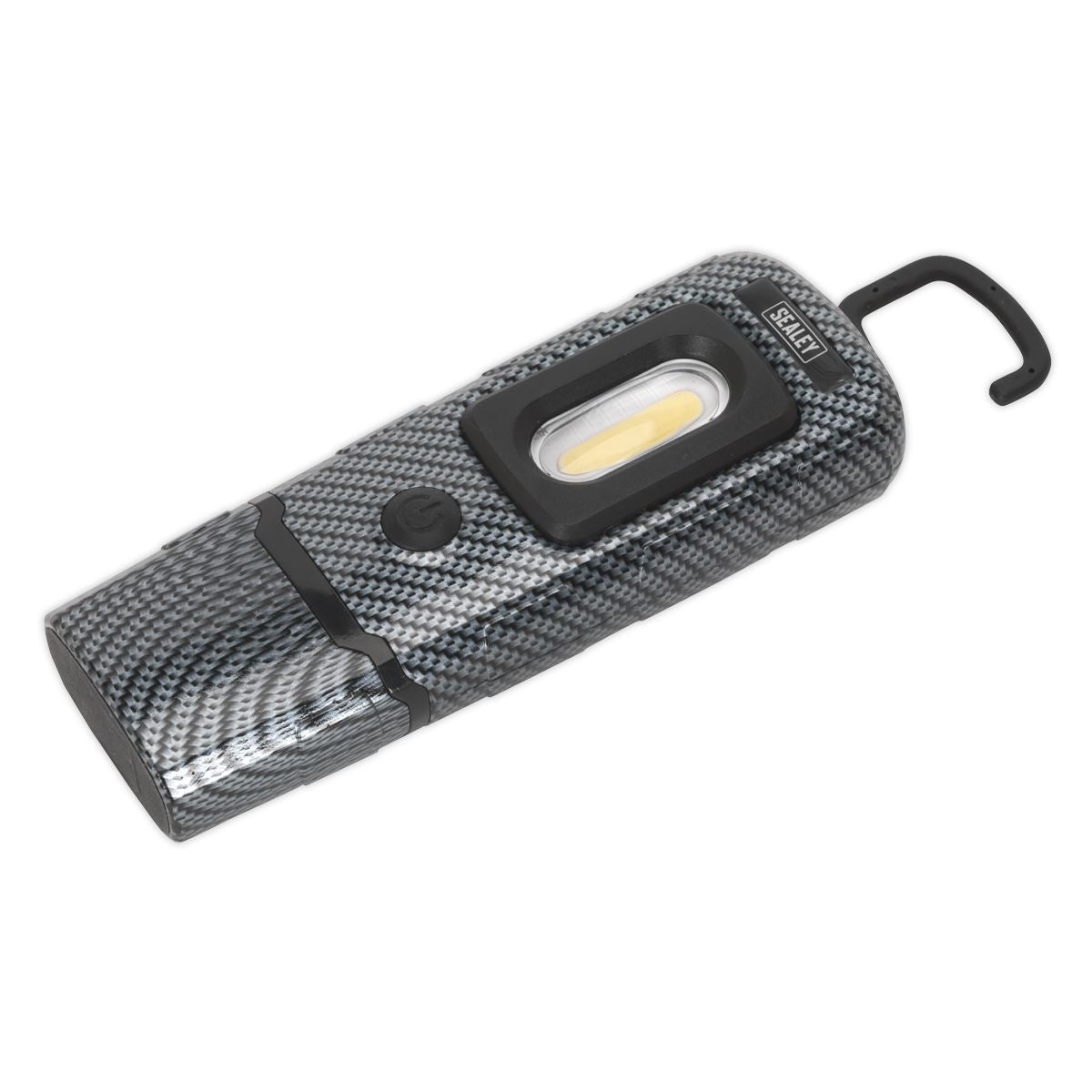 Sealey LED3601CF Rechargeable 360° Inspection Light 3W COB & 1W SMD LED Carbon Fibre Effect Sealey