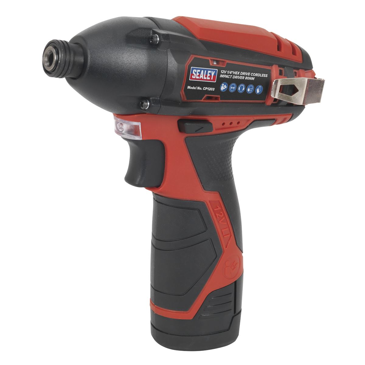 Sealey CP1203 Cordless Impact Driver 1/4"Hex Drive 12V SV12 Series - Body Only Sealey