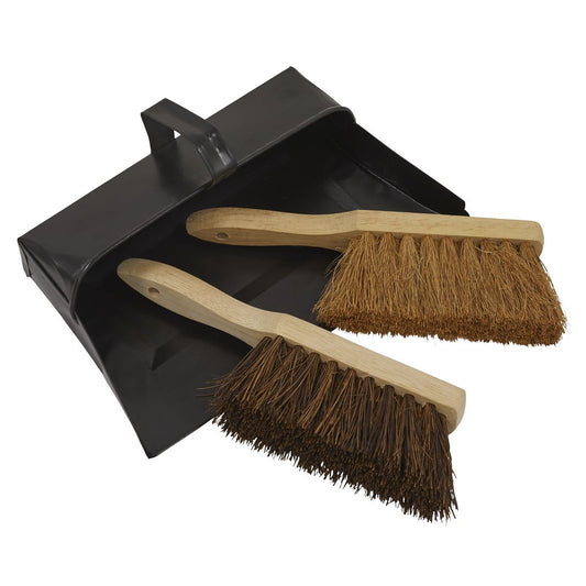 Sealey BM26 Dustpan & Brushes Metal Sealey