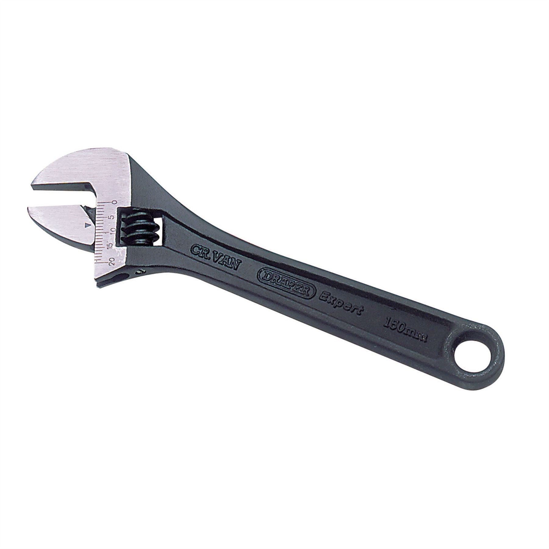 Draper 52679 Crescent-Type Adjustable Wrench with Phosphate Finish 150mm 24mm Draper