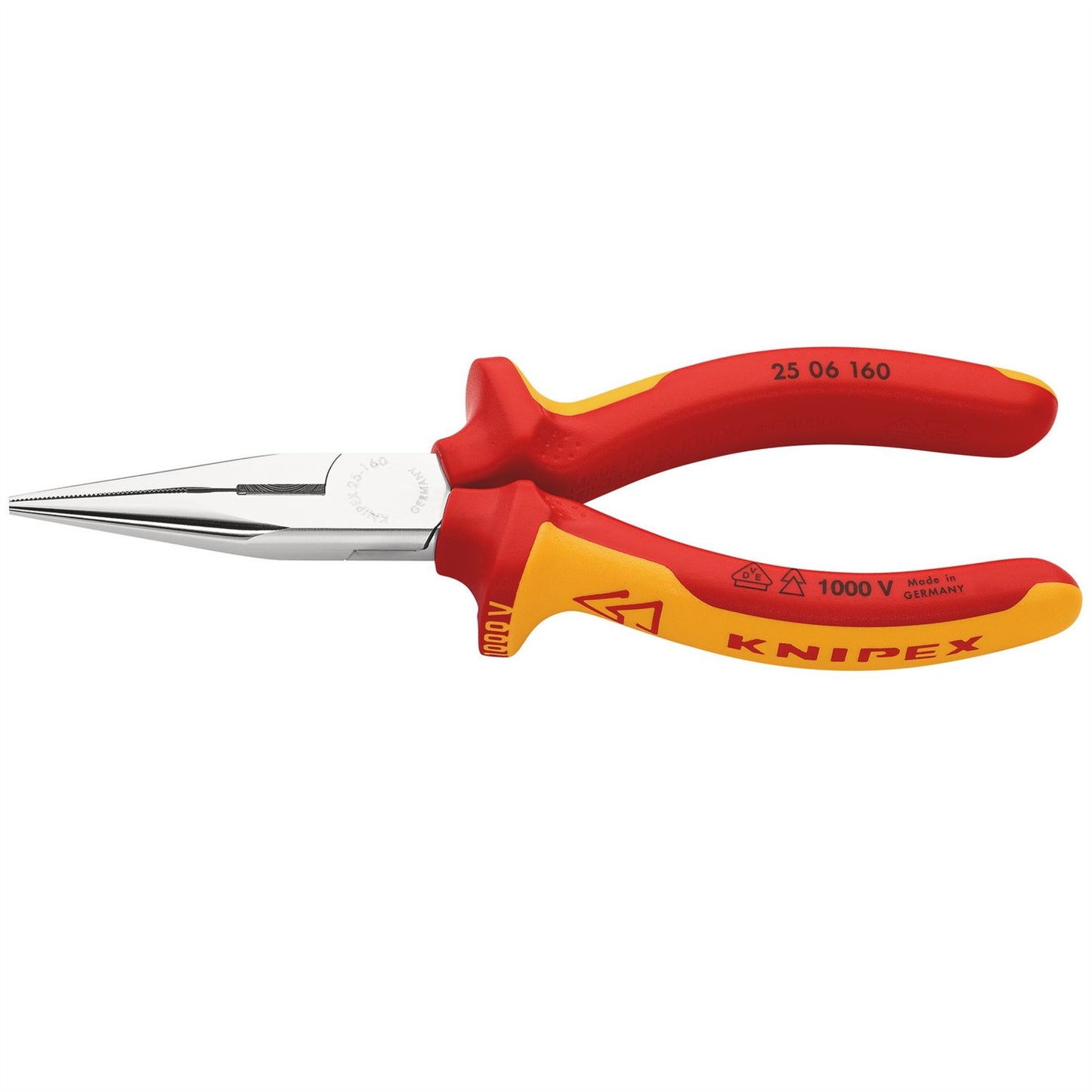 Knipex 81238 25 06 160 SBE Snipe Nose Side Cutting Pliers 160mm Knipex