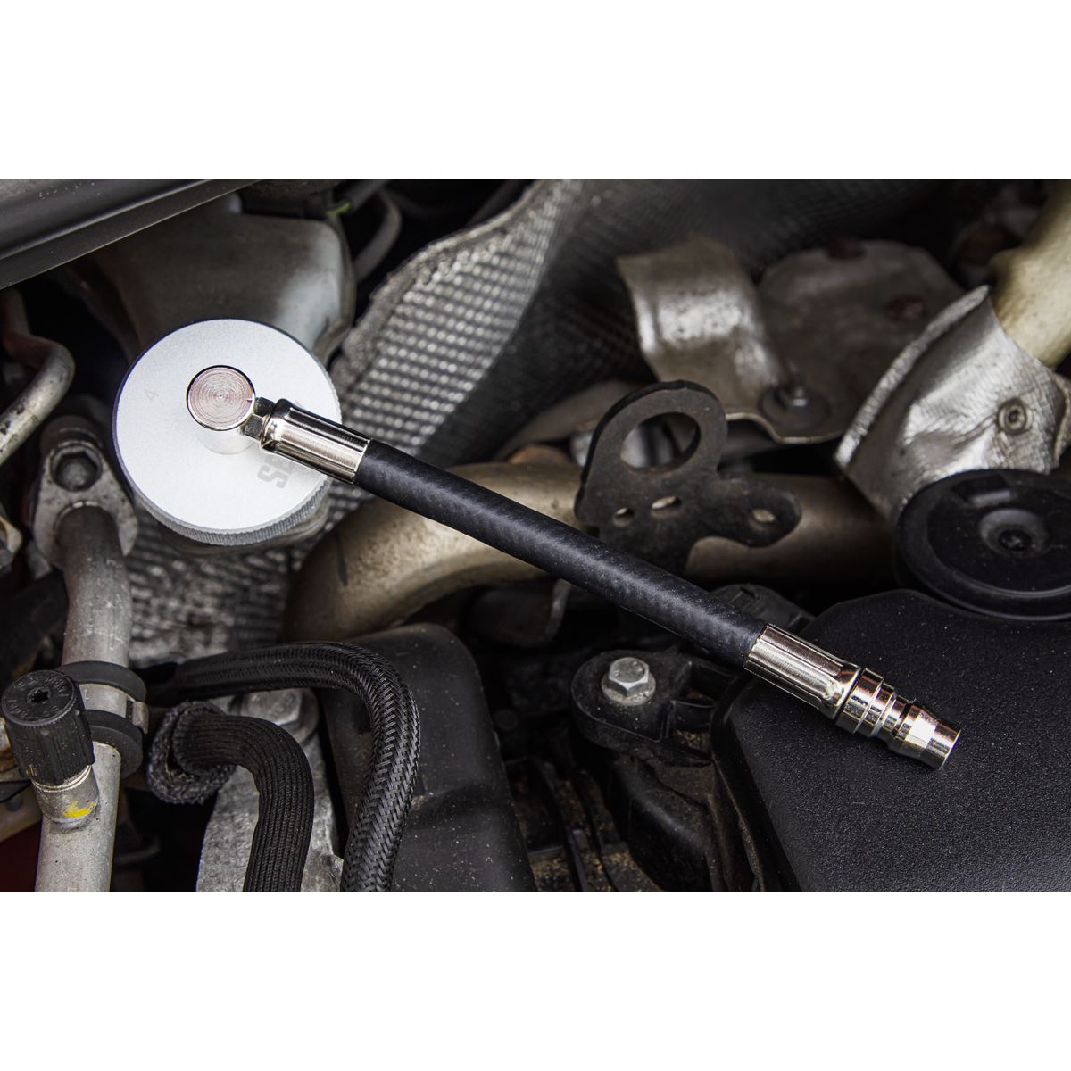 Sealey VS0204C 7pc Brake & Clutch Pressure Bleeder Cap Set Sealey