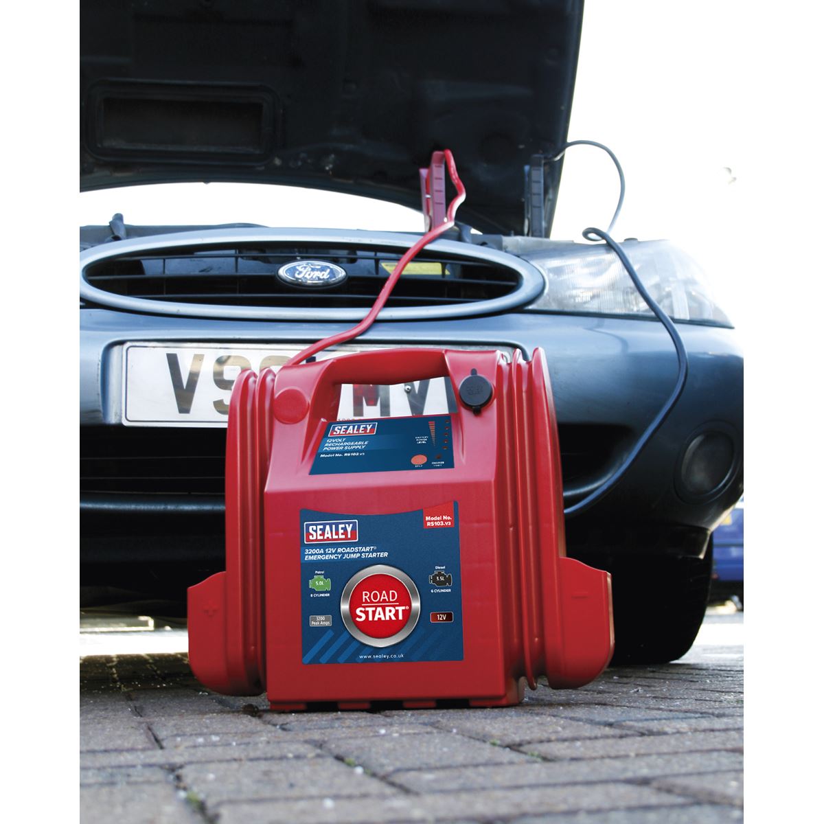 Sealey RS103 RoadStart® Emergency Jump Starter 12V 3200 Peak Amps Sealey