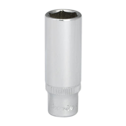 Sealey SP1413D WallDrive® Socket 13mm Deep 1/4"Sq Drive Fully Polished Sealey