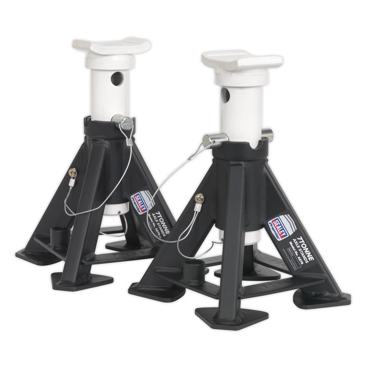 Sealey AS7S Premier Short Axle Stands (Pair) 7 Tonne Capacity per Stand Sealey