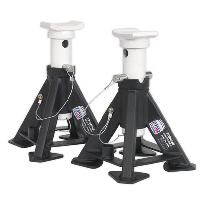 Sealey AS7S Premier Short Axle Stands (Pair) 7 Tonne Capacity per Stand Sealey