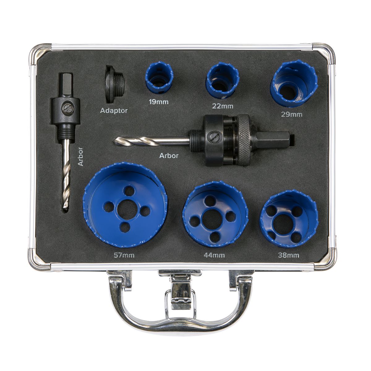 Sealey WSPHSK Hole Saw Kit 9pc - Plumbers Sealey