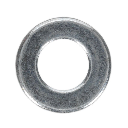 Sealey FWA1021 Flat Washer DIN 125 M10 x 21mm Form A Zinc Pack of 100 Sealey
