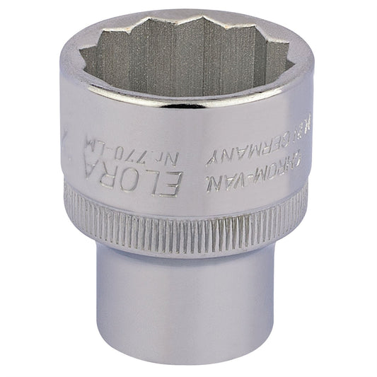 Elora 24723 Bi-Hexagon Socket 1/2" Sq. Dr. 27mm Elora