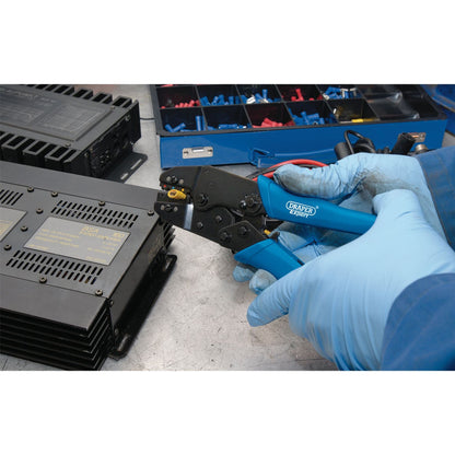 Draper 56383 Expert Ratchet Crimping Tool And Terminal Kit 220mm Draper