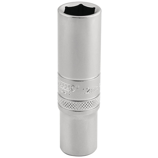 Draper 16580 6 Point Metric Deep Socket 3/8" Sq. Dr. 12mm Draper
