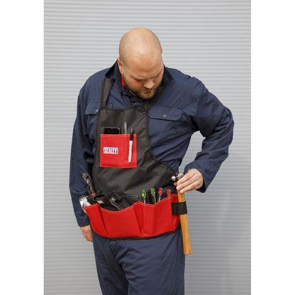 Sealey SMC44 Mechanic's Tool Apron 16-Pocket Sealey