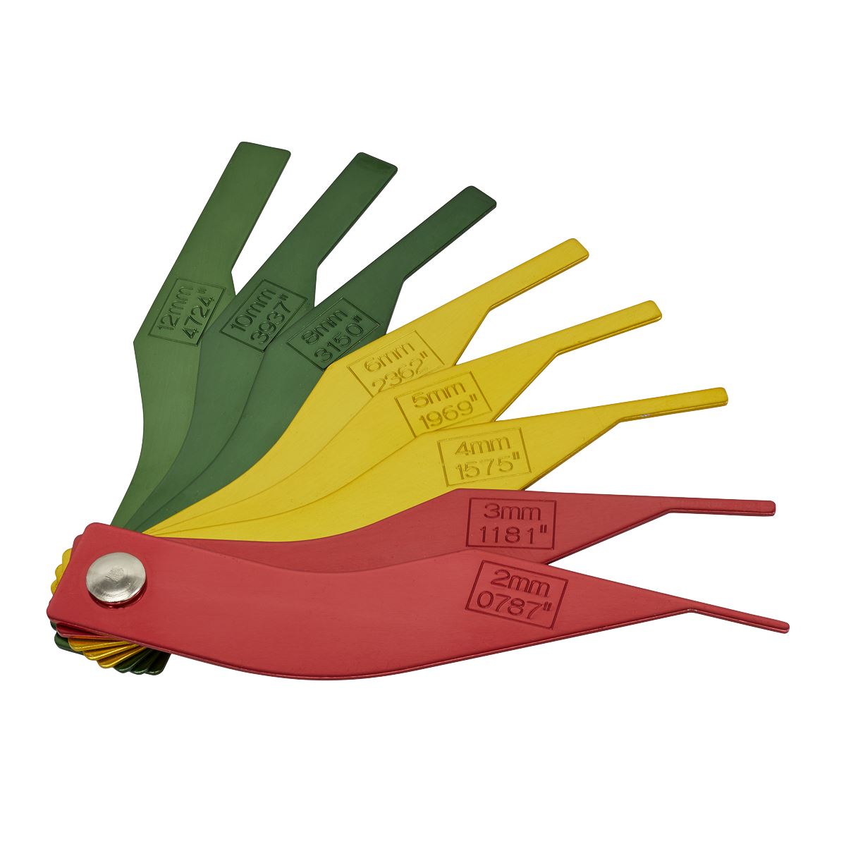 Sealey VS059 Brake Pad Thickness Gauge 8pc Sealey