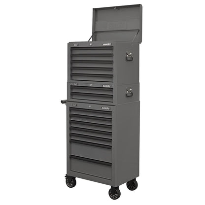 Sealey AP26059TG Topchest 5 Drawer with Ball-Bearing Slides - Grey/Black Sealey
