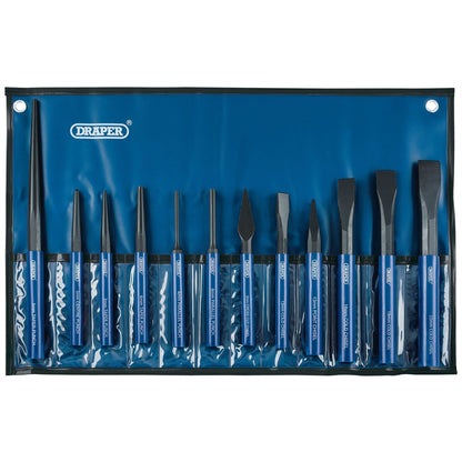 Draper 26557 Chisel and Punch Set 12 Piece Draper
