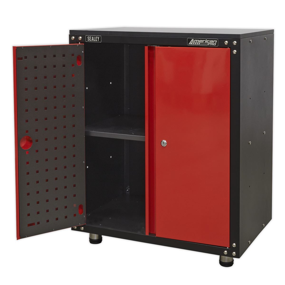 Sealey APMS81 Modular 2 Door Cabinet with Worktop 665mm Sealey