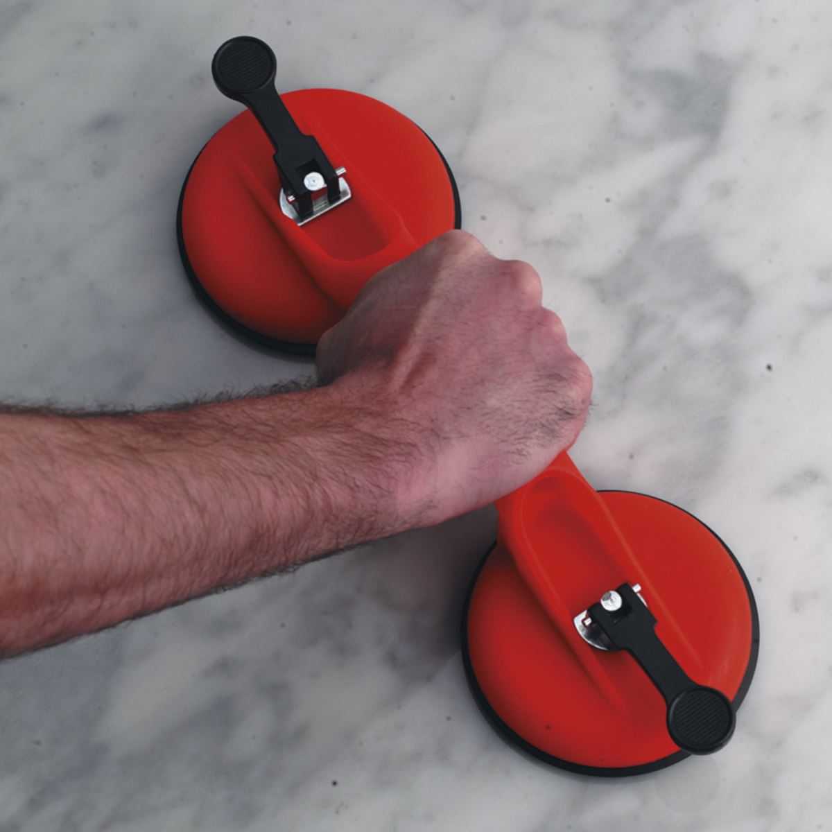 Sealey AK9892 Suction Gripper Twin Head 120mm Sealey