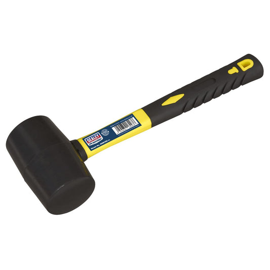Sealey RMB150 Rubber Mallet with Fibreglass Shaft 1.5lb Sealey