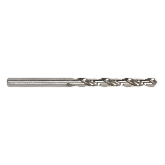 Sealey DB030FG HSS Fully Ground Drill Bit Ø3mm Pack of 10 Sealey