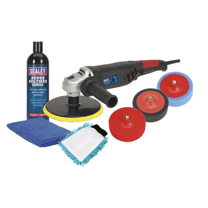 Sealey CPK03 Ø180mm Pro Electric Polisher Kit 1100W/230V Sealey