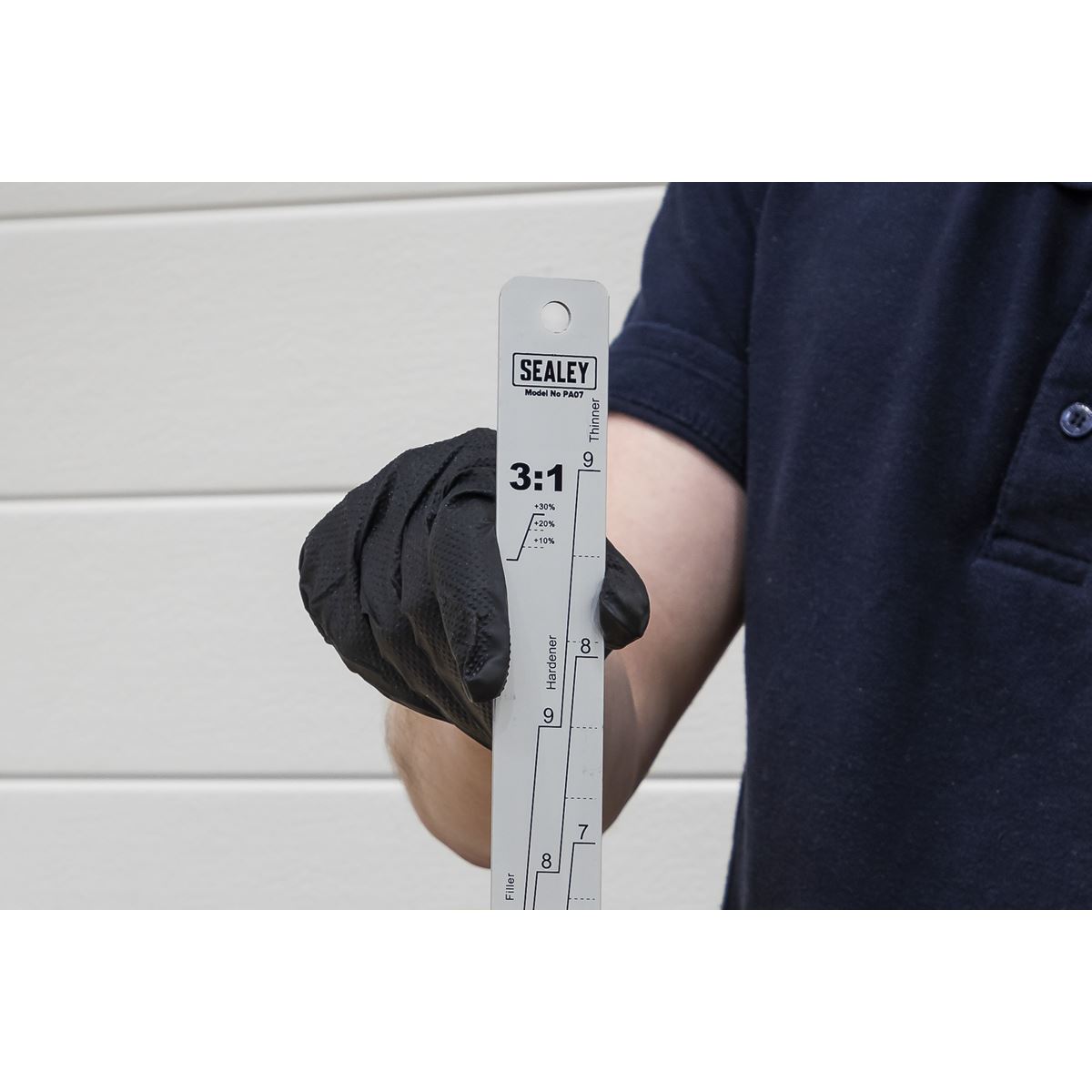 Sealey PA07 Aluminium Paint Measuring Stick 1:1/3:1 Sealey