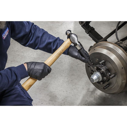 Sealey BPH32 Ball Pein Hammer 2lb Hickory Shaft Sealey