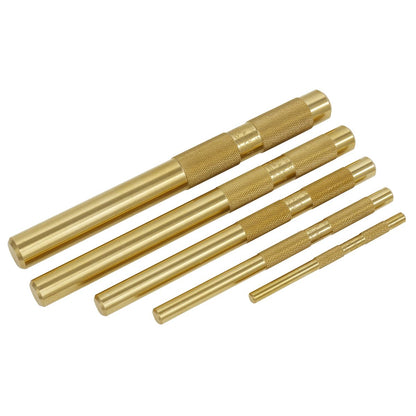 Sealey AKB05 Brass Punch Set 5pc Sealey