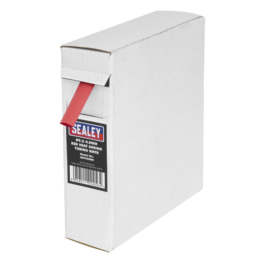 Sealey HST9508R Heat Shrink Tubing Red Ø9.5-4.8mm 8m Sealey