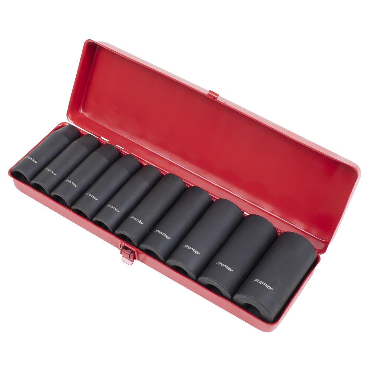 Sealey AK58/11M Impact Socket Set 10pc 1/2"Sq Drive Deep Metric Sealey