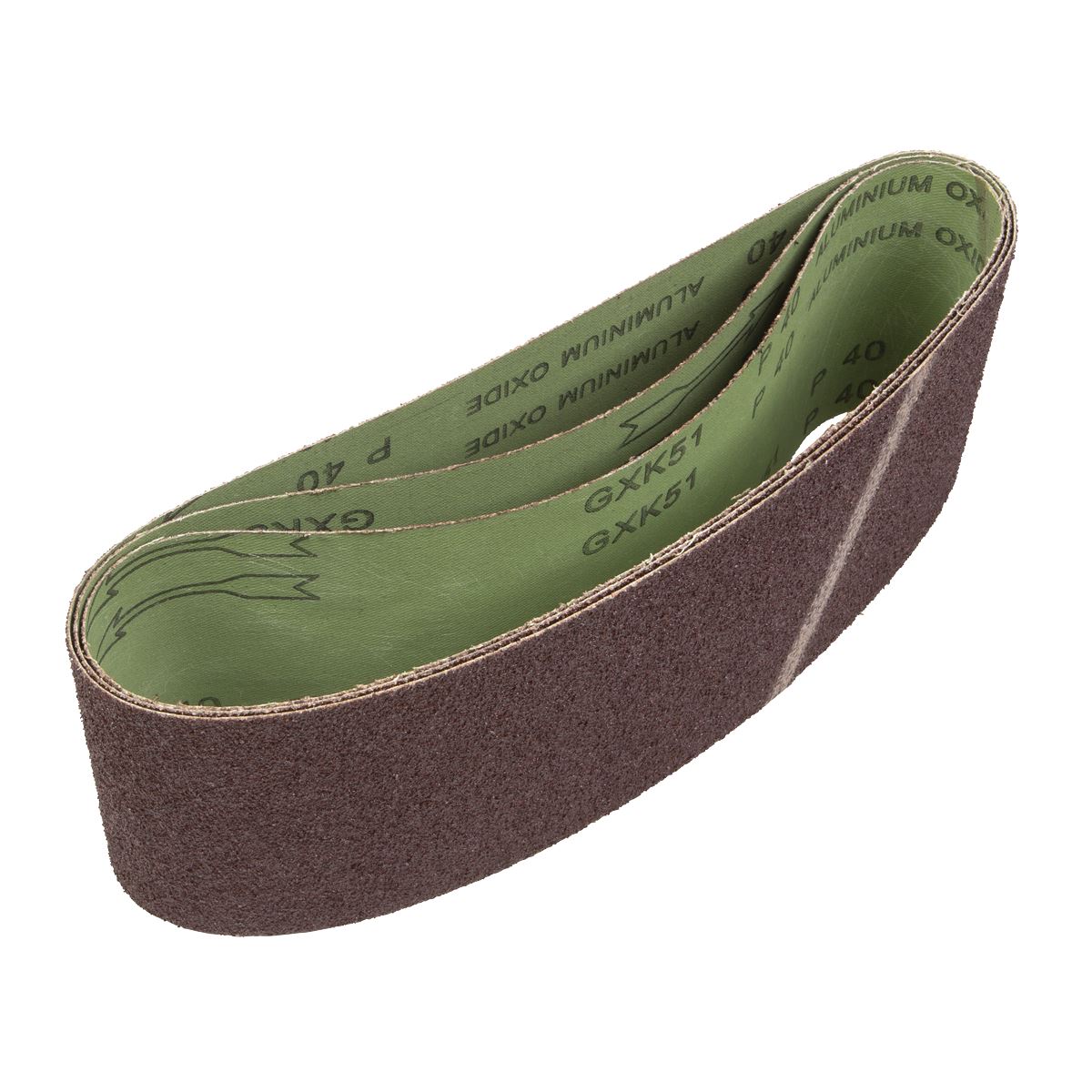 Sealey CB16140/3 Sanding Belt 100 x 610mm 40Grit - Pack of 3 Sealey