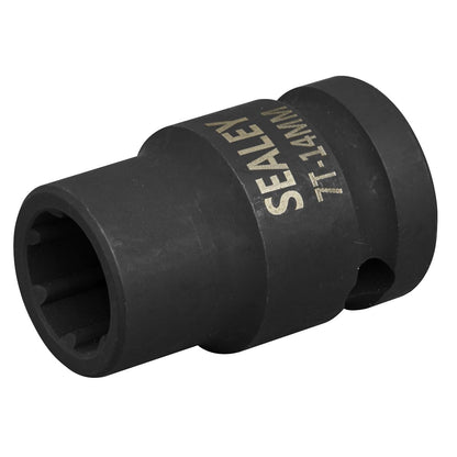 Sealey VS0985 Brake Caliper Socket 1/2"Sq Drive 14mm 7-Point Sealey