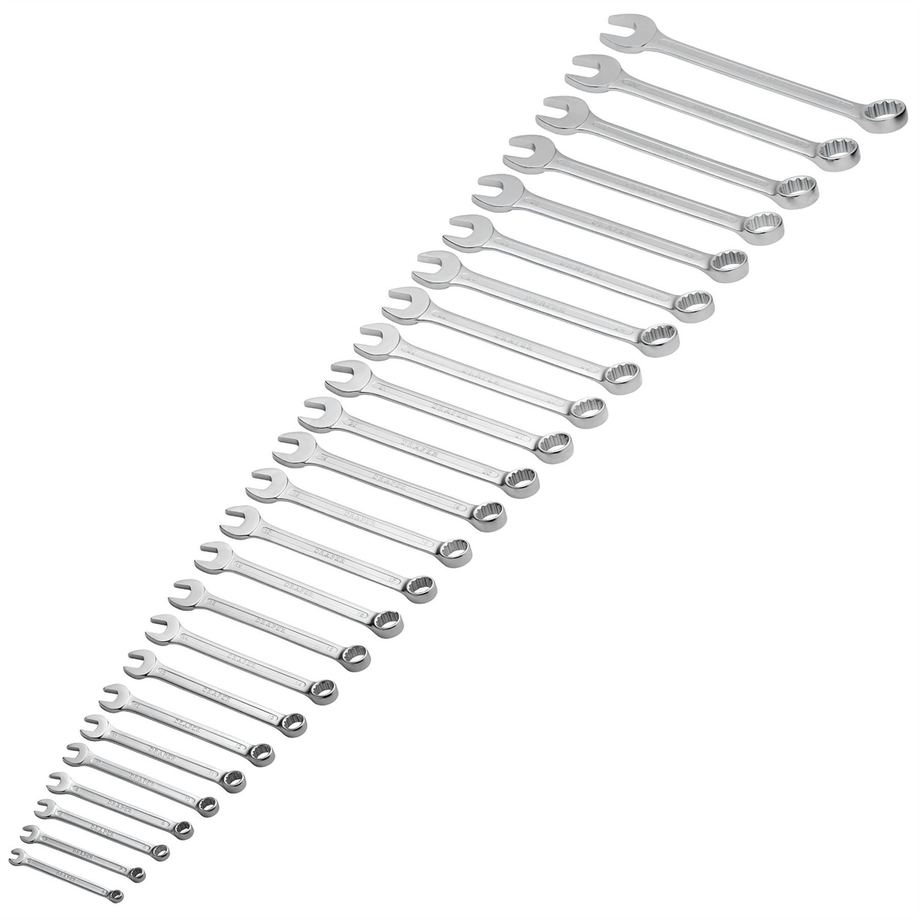 Draper 26696 HI-TORQ® Metric Combination Spanner Set 25 Piece Draper