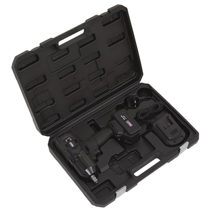 Sealey CP1812 Cordless Impact Wrench 18V 4Ah Lithium-ion 1/2"Sq Drive Sealey