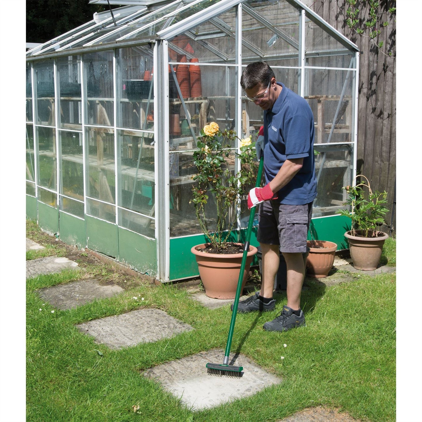 Draper 58683 Paving Brush Set with Twin Heads and Telescopic Handle Draper