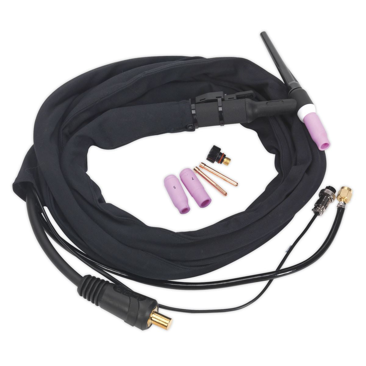 Sealey TIG12S Inverter TIG Welding Torch 25mm² with Push-Button Sealey