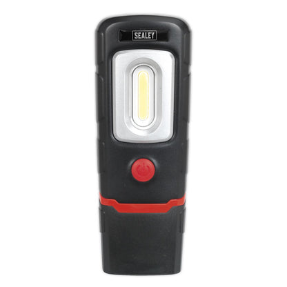 Sealey LED3601 Rechargeable 360° Inspection Light 3W COB & 1W SMD LED Black Lithium-Polymer Sealey