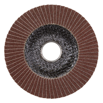 Sealey FD11580E10 80Grit Flap Discs Aluminium Oxide Ø115mm Ø22mm Bore - Pack of 10 Sealey