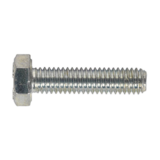 Sealey SS625 HT Setscrew M6 x 25mm 8.8 Zinc Pack of 50 Sealey