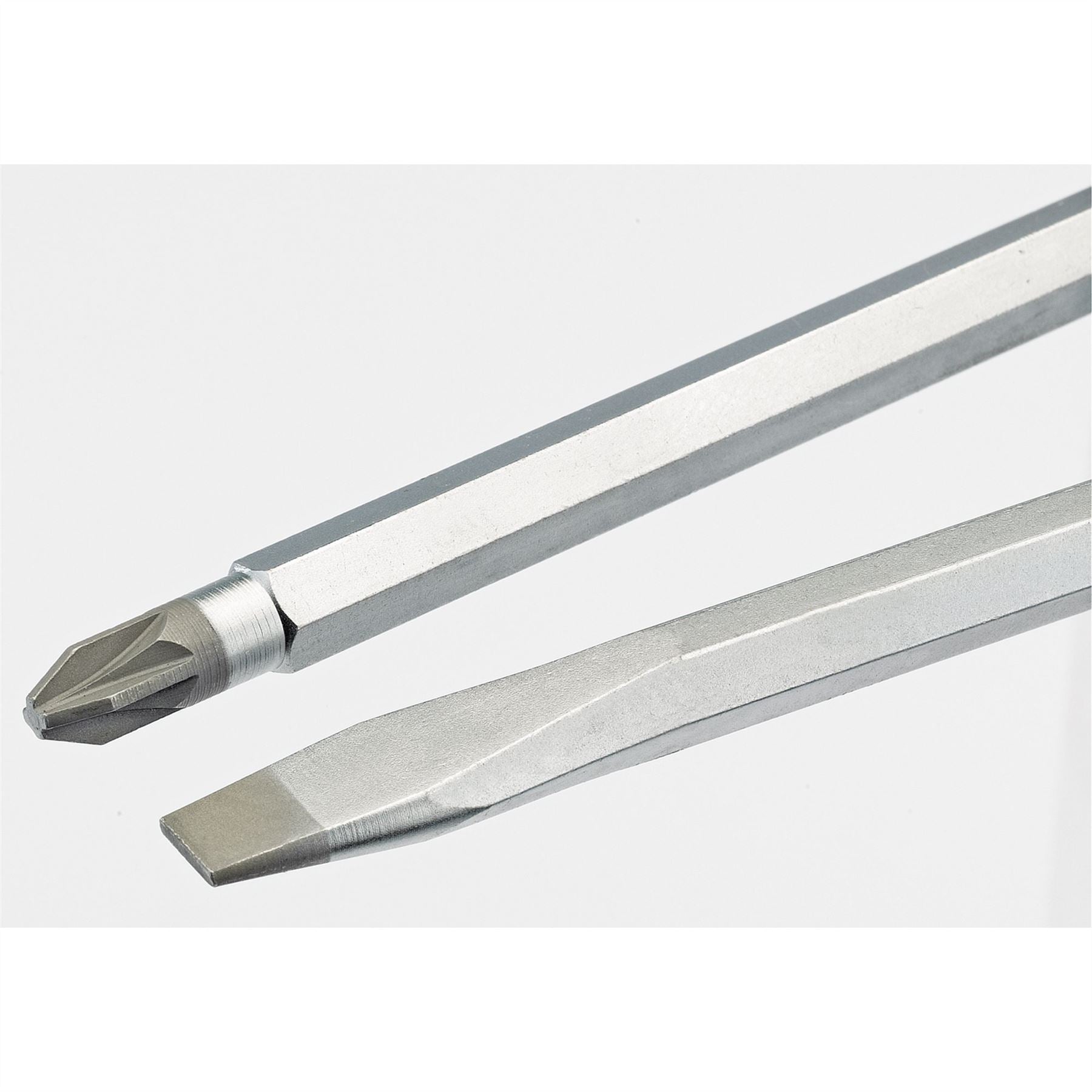 Draper 35181 Pound Thru' Plain Slot Soft Grip Screwdriver 6.5 x 100mm Draper