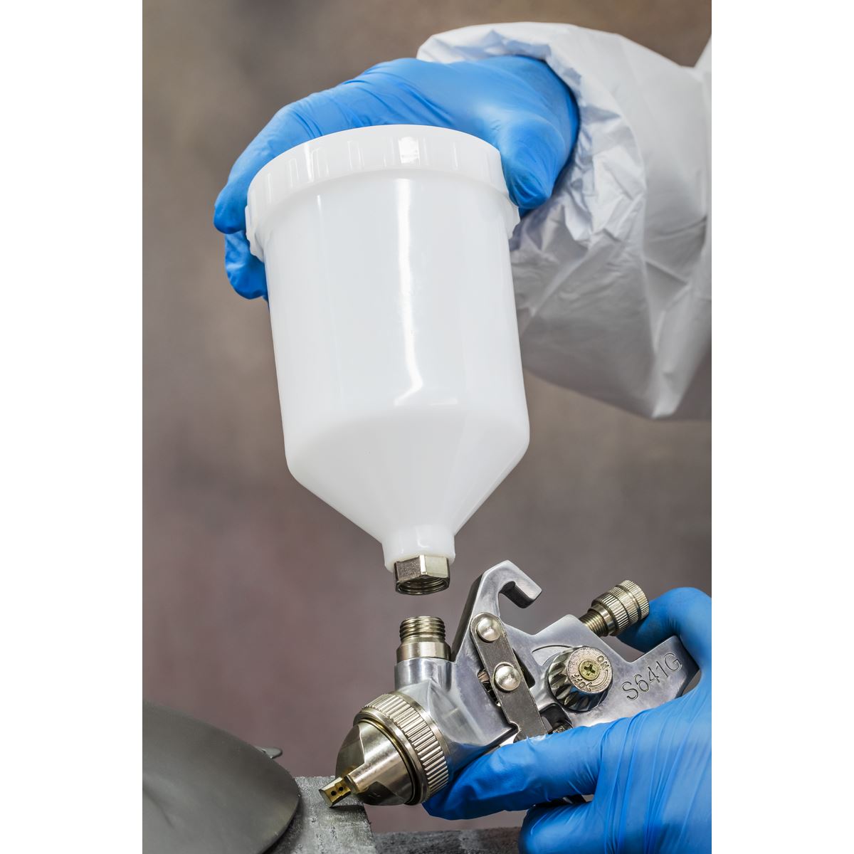 Sealey S641G Spray Gun Gravity Feed - 1.4mm Set-Up Sealey