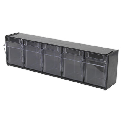 Sealey APDC5 Stackable Cabinet Box 5 Bins Sealey