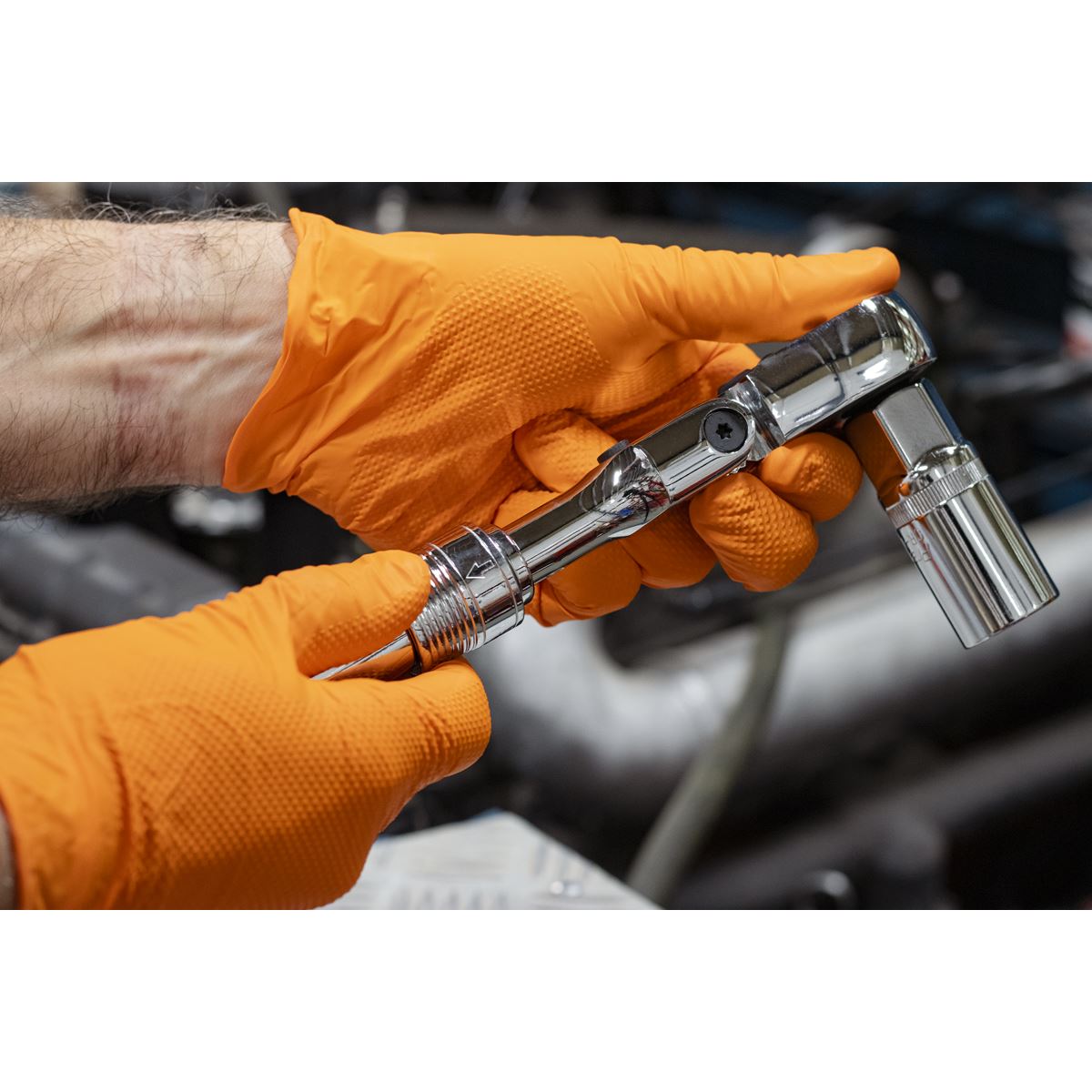 Sealey AK6682 Flexi-Head Ratchet Wrench 1/2"Sq Drive Extendable Sealey