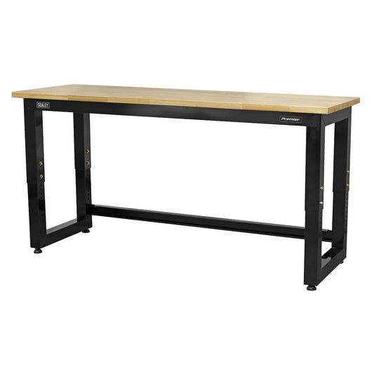 Sealey APMS22 Steel Adjustable Workbench with Wooden Worktop 1830mm - Heavy-Duty Sealey