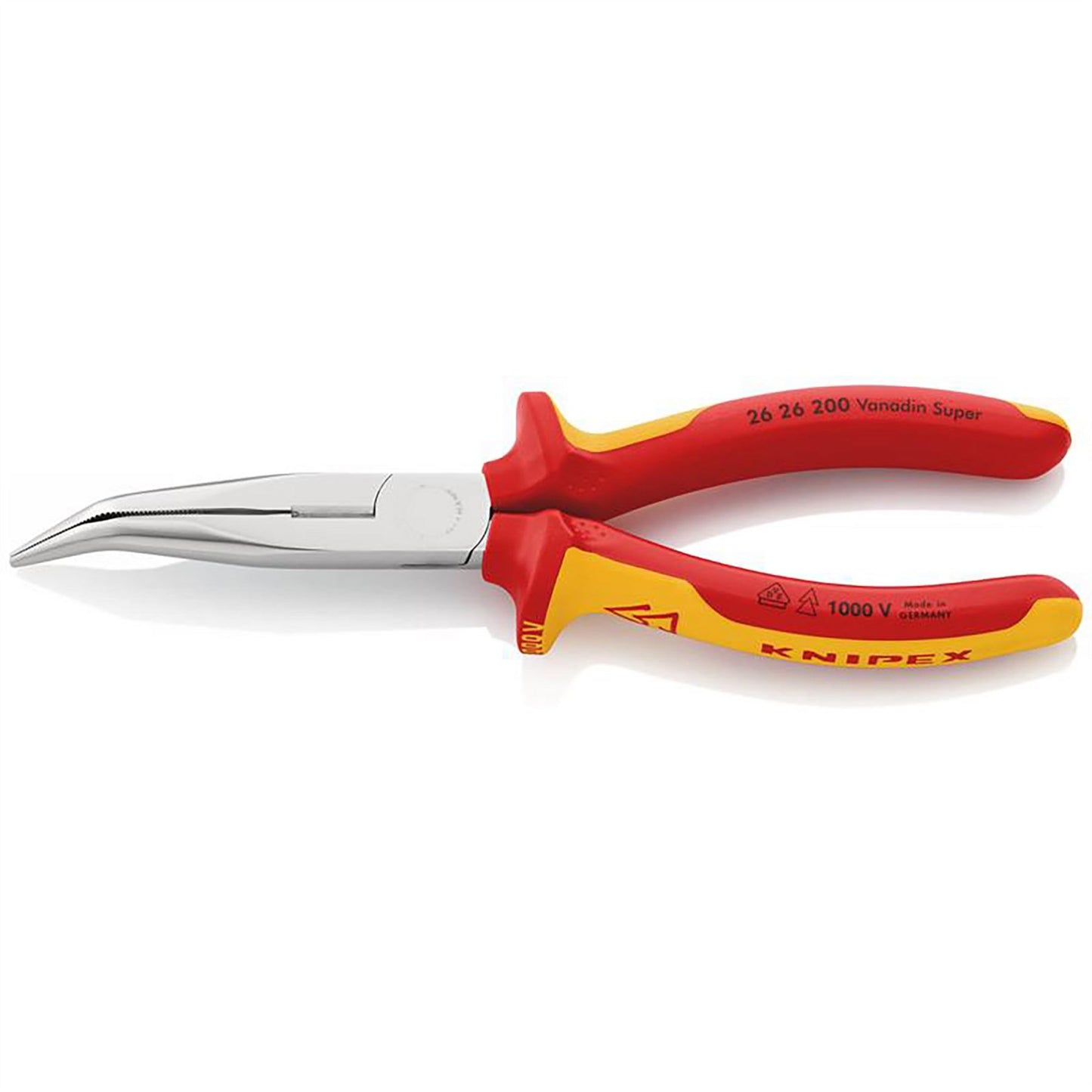 Knipex 34056 26 26 200 SB Snipe Nose Side Cutting Pliers insulated with multi-component grips 200mm Knipex