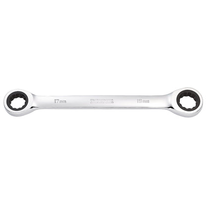 Draper 27740 HI-TORQ® Metric Double Ratchet Ring Spanner 17 x 19mm Draper