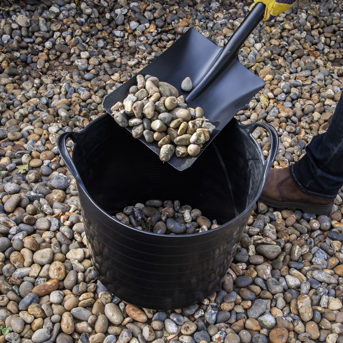 Sealey SFT40 Heavy-Duty Flexi Tub 40L - Black Sealey