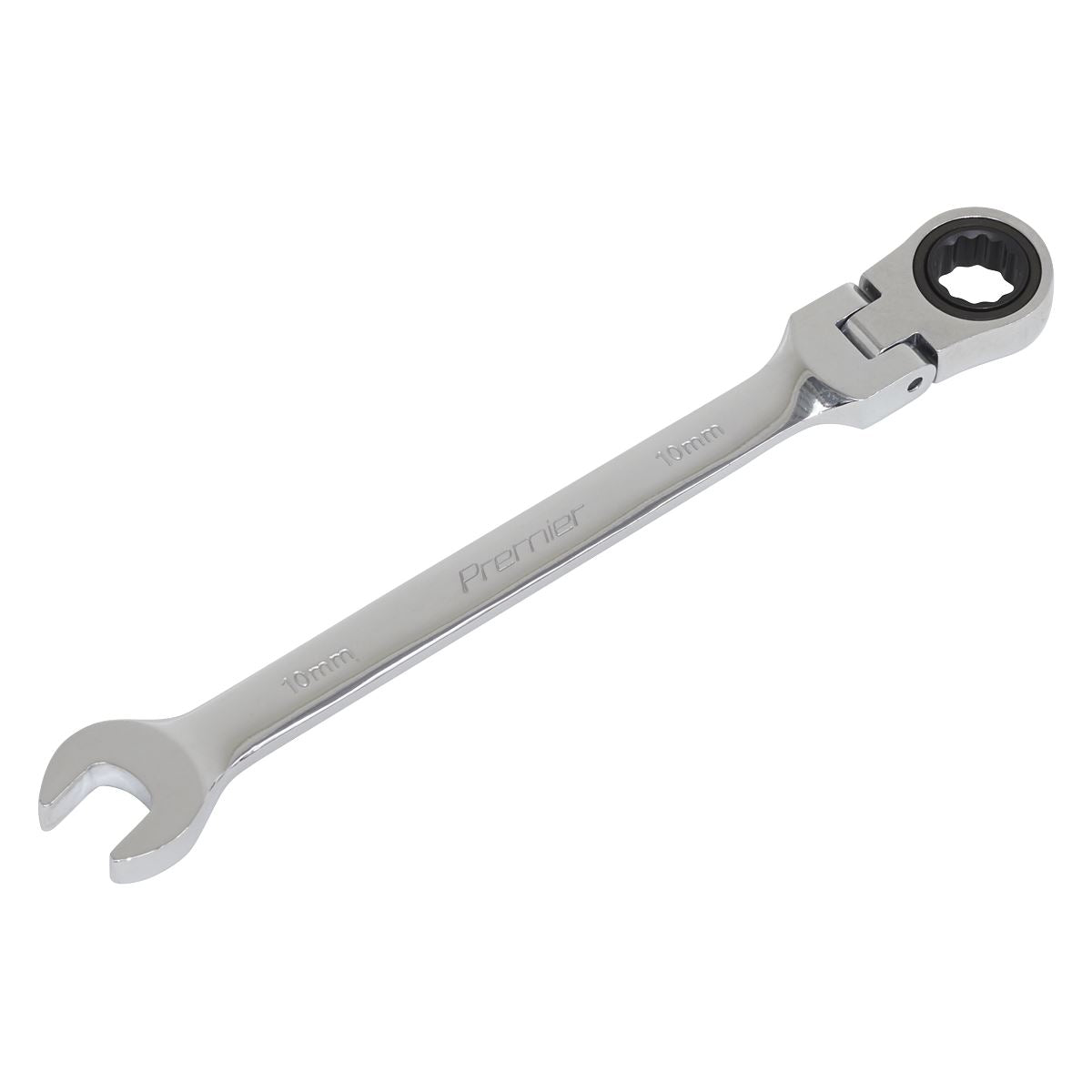 Sealey FHRCW10 Flexi-Head Ratchet Combination Spanner 10mm Sealey
