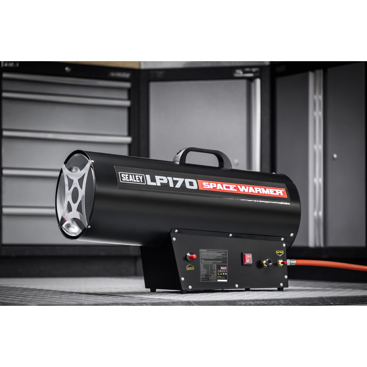 Sealey LP170 Space Warmer Propane Heater 102000-170000Btu/hr (30-50kW) Sealey
