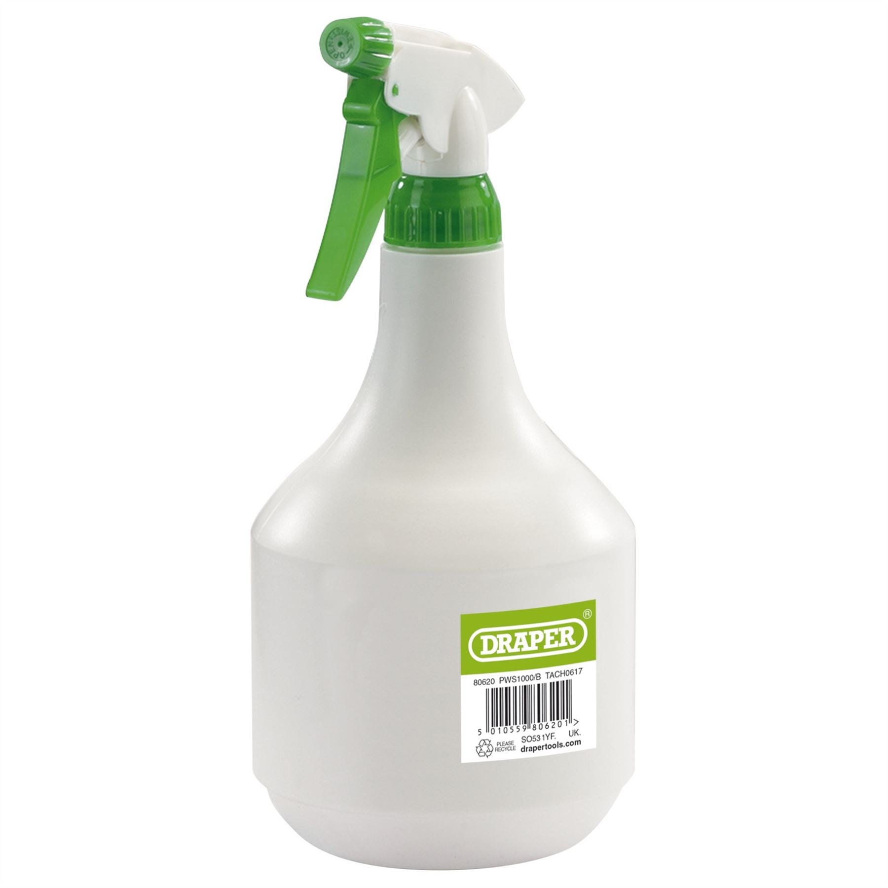 Draper 80620 Plastic Spray Bottle 1000ml Draper